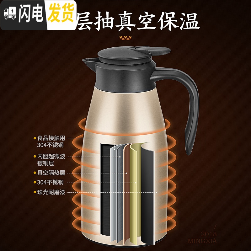 三维工匠保温壶家用保温水壶大容量开热水瓶304不锈钢暖瓶热水壶保温杯瓶 紫色2500[级款]高清大图