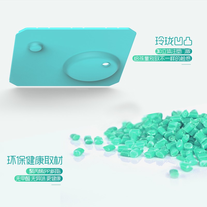 儿童收纳柜子宝宝衣服多功能衣橱塑料置物柜自由组合简易整理衣柜收纳柜 三维工匠高清大图