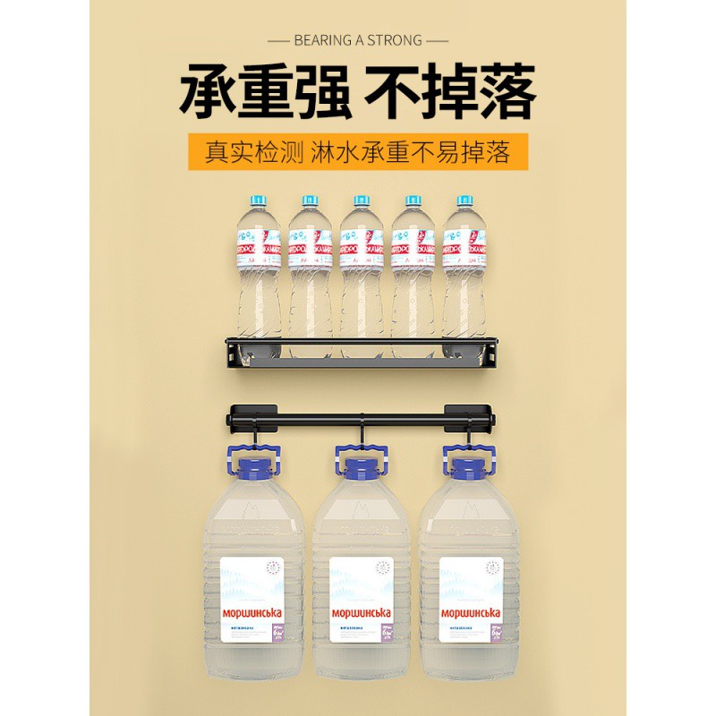 不锈钢厨房置物架免打孔壁挂式家用调味料用品大全刀架锅盖收纳架收纳层架 三维工匠高清大图