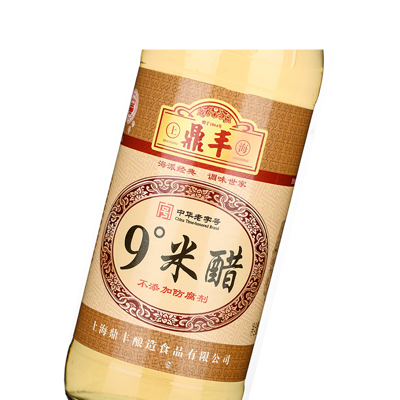 上海鼎丰 9°米醋500ml 天然发酵 醋味浓厚
