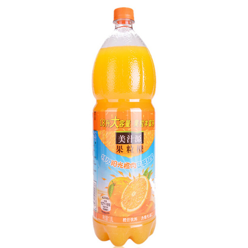 美汁源果粒橙橙 橙汁果汁饮料1.8L*6瓶整箱
