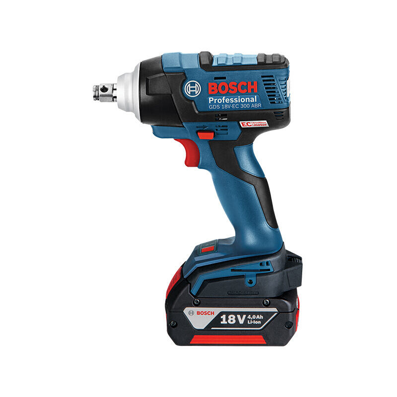 充电式电动扳手机 锂电起子机螺丝刀 4.0 双电 GDS 18V-EC 300 ABR