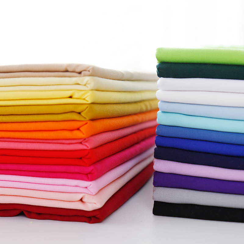 人造棉布料纯棉宝宝夏季纯色裙子睡衣绵绸服装面料棉绸布料绿色60支