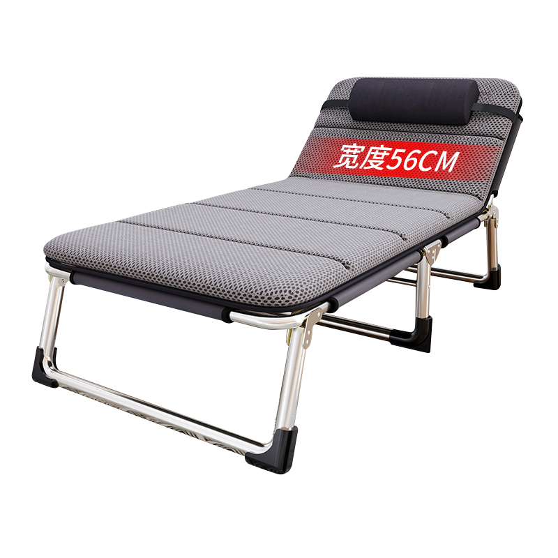 豫汉迎单人床折叠床 简约午休折叠床176*56*30cm