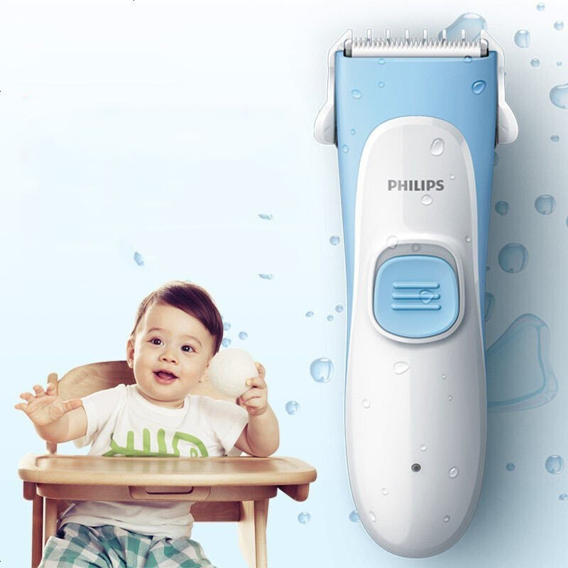 飞利浦(PHILIPS)理发器电推剪 可水洗低噪音婴儿理发器 充电式电动儿童剃头器 HC1099/15 儿童专用-HC1