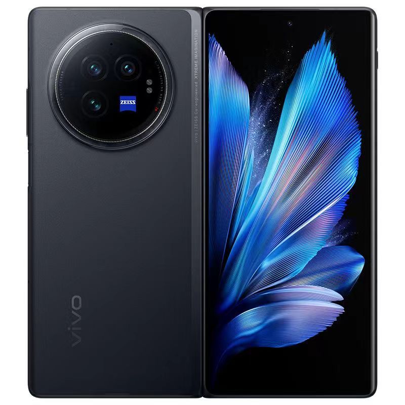 vivo X Fold3 薄翼黑 16GB+256GB 全网通5G新品超轻折叠品手机第二代骁龙8旗舰芯片蔡司影像系统等效5500mAh80W快充拍照游戏学生智能手机