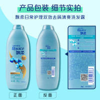 飘柔Rejoice日常护理兰花长效清爽去屑洗发水 双效去屑清爽型洗发露360g 新老包装随机发货