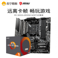 微星MSI B550M MORTAR+R5 3600X板u套装