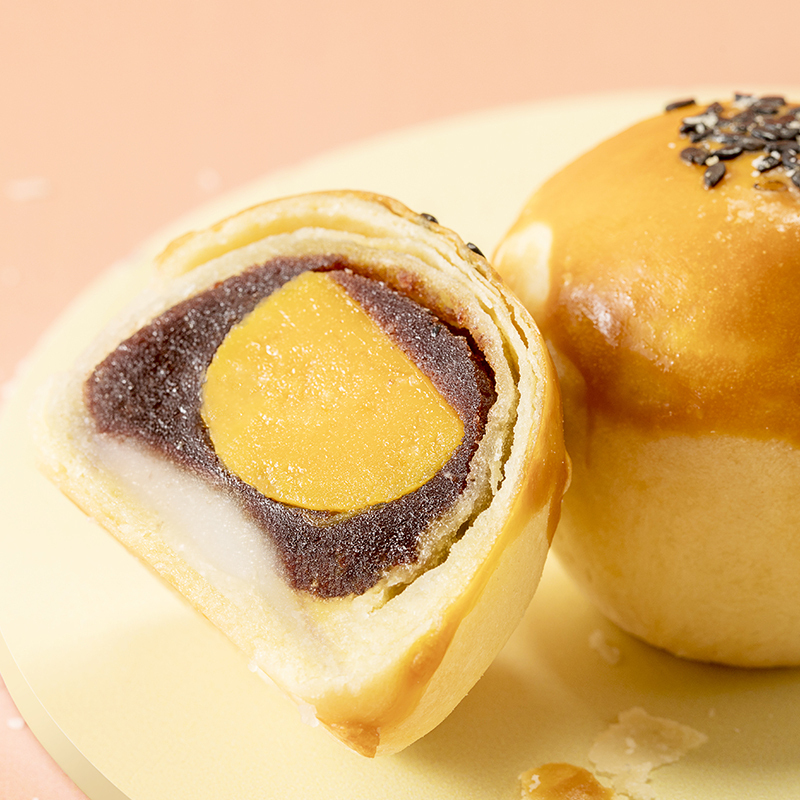 来伊份雪媚娘蛋黄酥330g糕点点心早餐零食休闲小吃