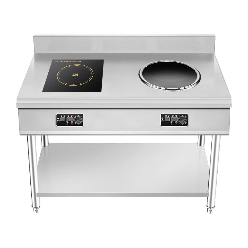 史蒂芬Stevison YK-HL-2BZL-300PA-355 立式平凹组合电磁炉(定制品) 豪华立式一字2头电磁组高清大图