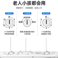 荣事达(Royalstar) 10公斤 双缸洗衣机 半自动双桶洗衣机家用大容量带甩干双缸洗衣机 XPB100-976PH