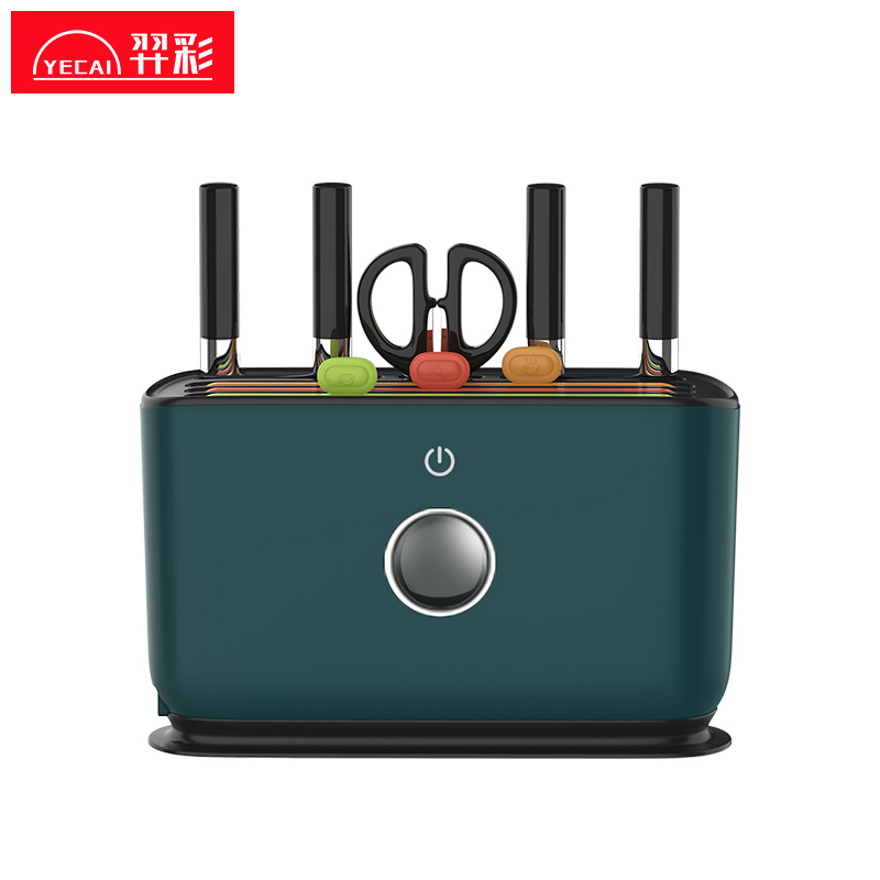 羿彩 (YECAI) 智能刀具消毒器紫外线高温烘干分类砧板消毒机充电式菜板消毒刀架