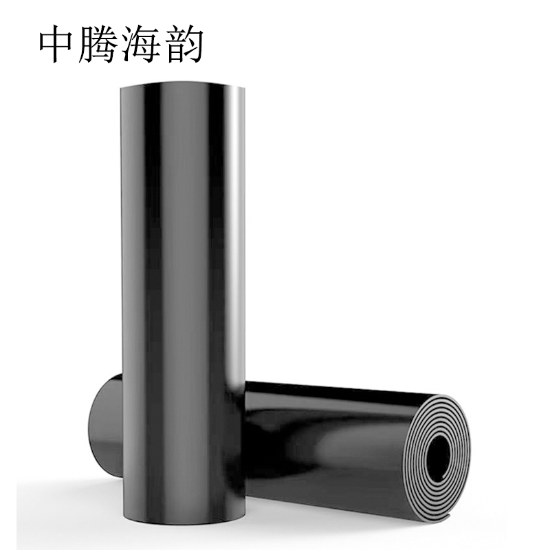 中腾海韵 黑胶皮 厚5mm 长10m 宽1m 85kg 卷高清大图