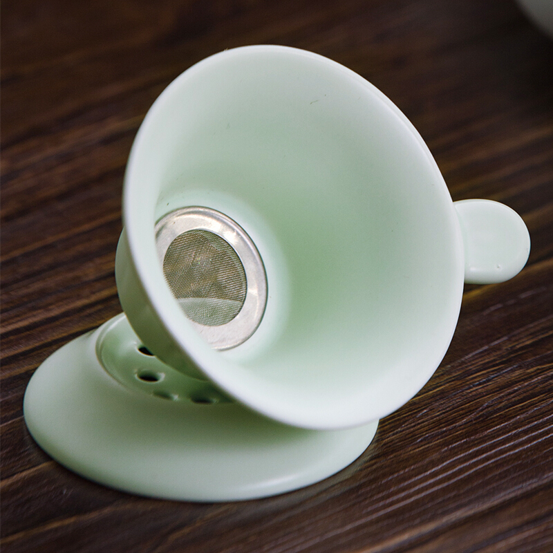 乐享 功夫茶具套装景德镇泡茶壶茶杯陶瓷整套便携旅行汝窑家用简约茶盘