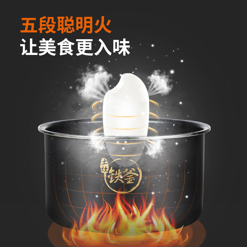 九阳(Joyoung)50IHS9智能预约电压力锅智能家用铁釜双胆IH电磁加热压力煲高清大图