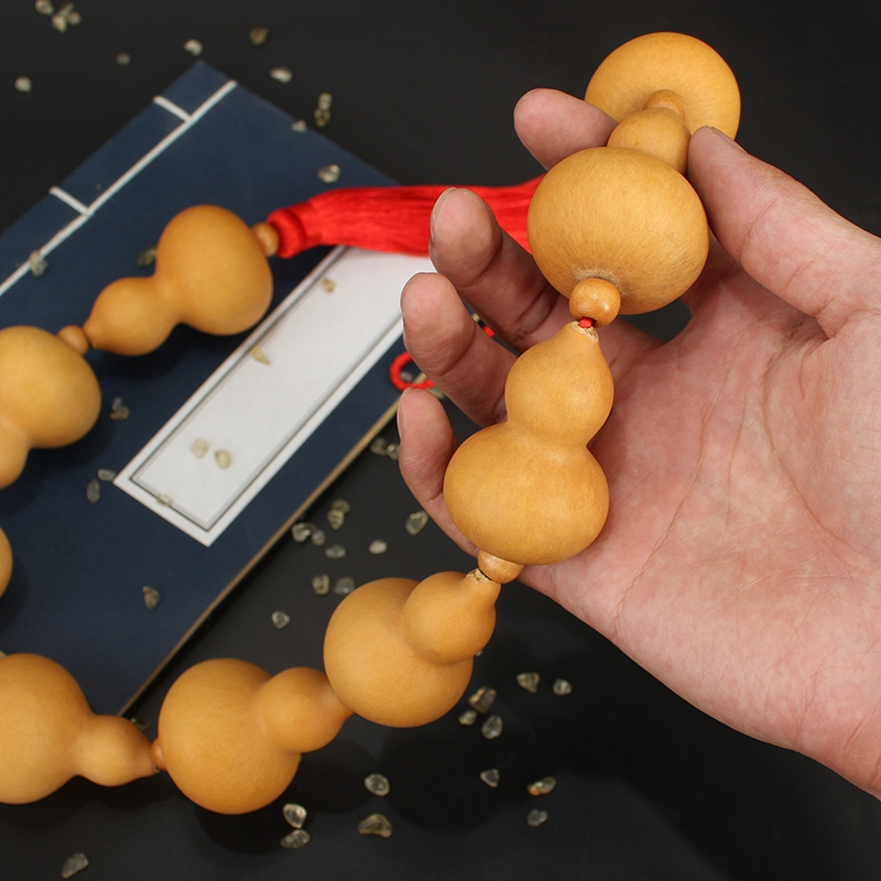 一冠34cm门帘珠帘葫芦挂件小葫芦串挂饰装饰帘手捻葫芦家居饰品装潢