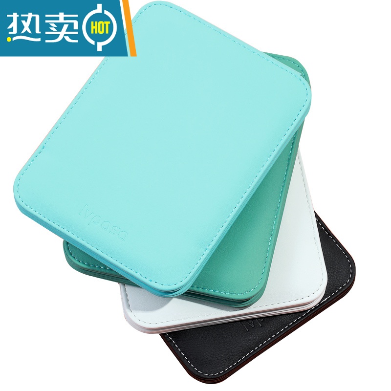 敬平折叠镜子化妆镜台式桌面可立家用小型便携办公室学生宿舍大号翻盖 玫瑰浅黄(特大号)便携式用镜高清大图