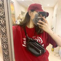 【清仓特价】YMBHZ幼苗薄荷z小众设计超模同款链条 腰包胸包 黑色原价88现压货全新仓处理