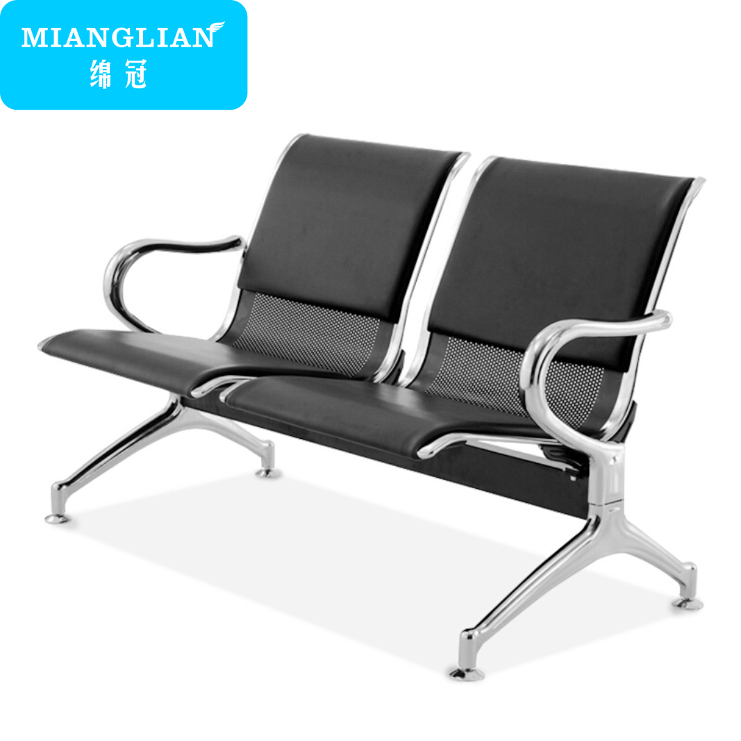 绵冠MIANGUAN车站候车椅联排椅学校公共椅门诊等候椅钢架椅 二人位