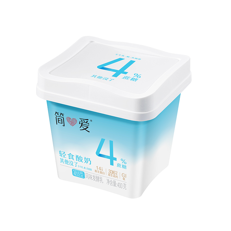 简爱酸奶 400g轻食4%*6桶(3-7天内发货)高清大图