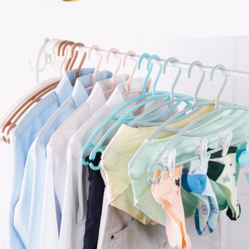 塑料衣架挂衣架成人家用衣服架撑子晾晒衣挂简约生活日用创意家用洗晒用品