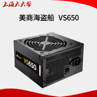 USCorsair 美商海盗船 VS650 额定650w 主动式 台式机静音背线ATX电源 电脑电源