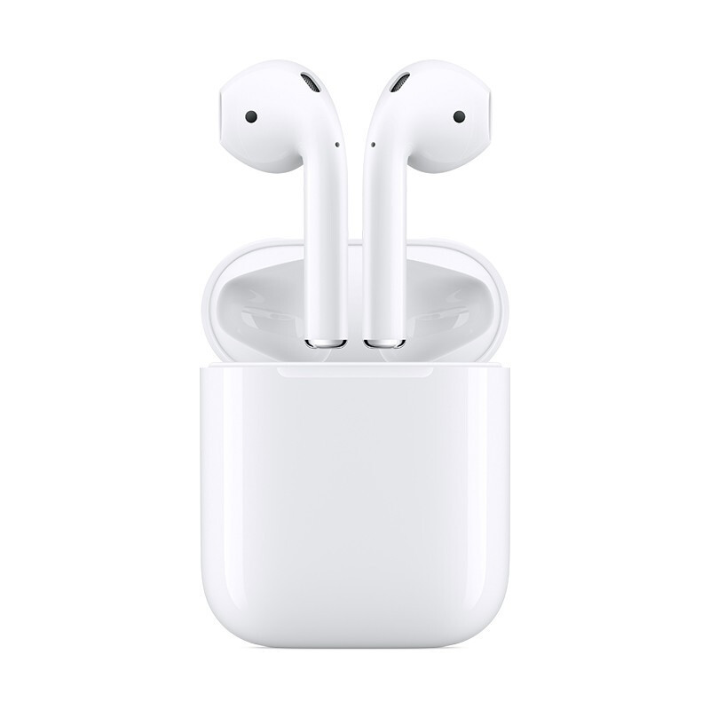 Apple蓝牙耳机AirPods Apple苹果AirPods 2代无线蓝牙耳机(有线充电盒 ...