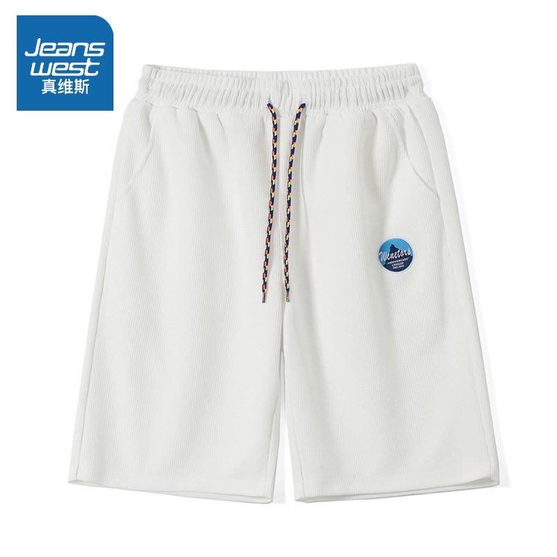 真维斯夏季新款宽松透气运动短裤男港风休闲五分裤男美式薄款潮流图片
