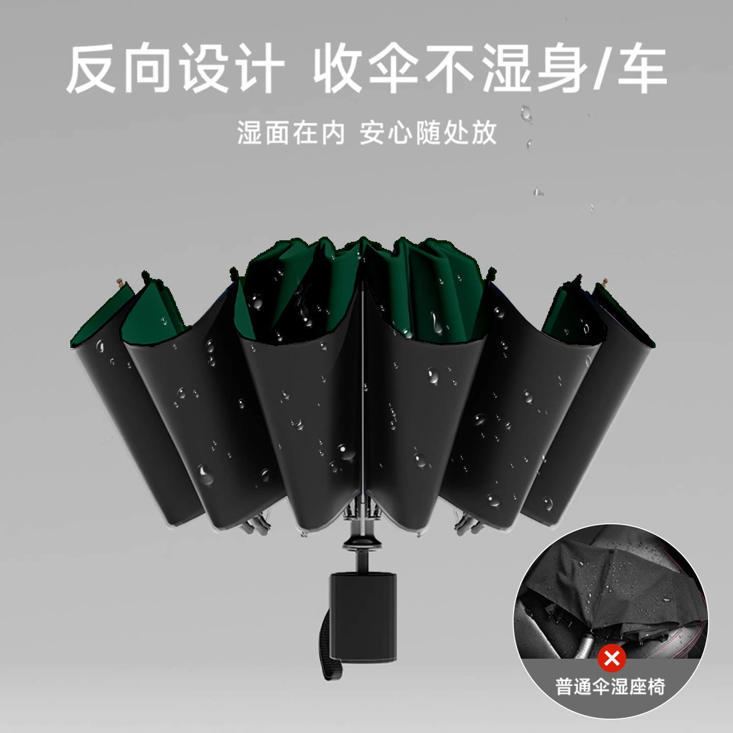 点时诚鑫 雨伞男士高级感加大加厚加固 个高清大图