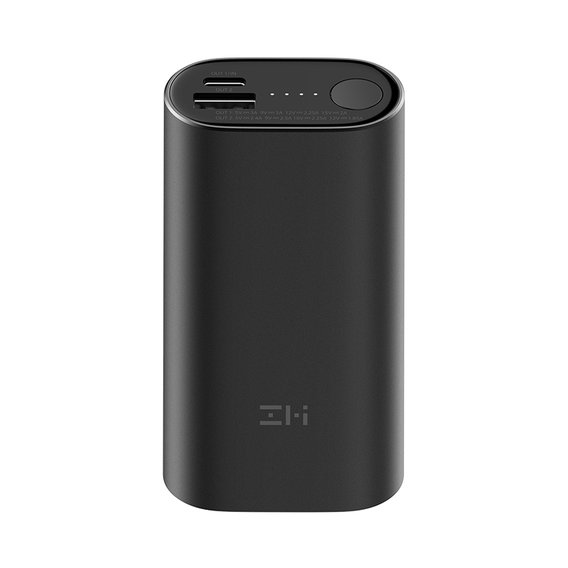 ZMI紫米10000mAh迷你移动电源小巧便携PD30W快充苹果20W充电宝适用于iPhone12小米红米k40至尊黑高清大图