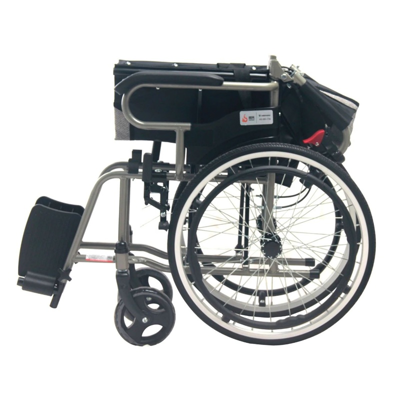 鳯凰 手动轮椅车 PHWOO1A 钢制带折背安全带高清大图