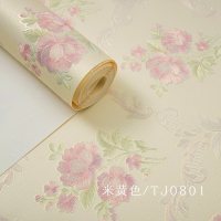 BONJEAN现代简约田园无纺布壁纸 欧式温馨客厅卧室婚房 电视背景墙D墙纸