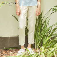 [1件5折价:90]MECITY男装纯色宽松亚麻简约薄款休闲裤男韩版