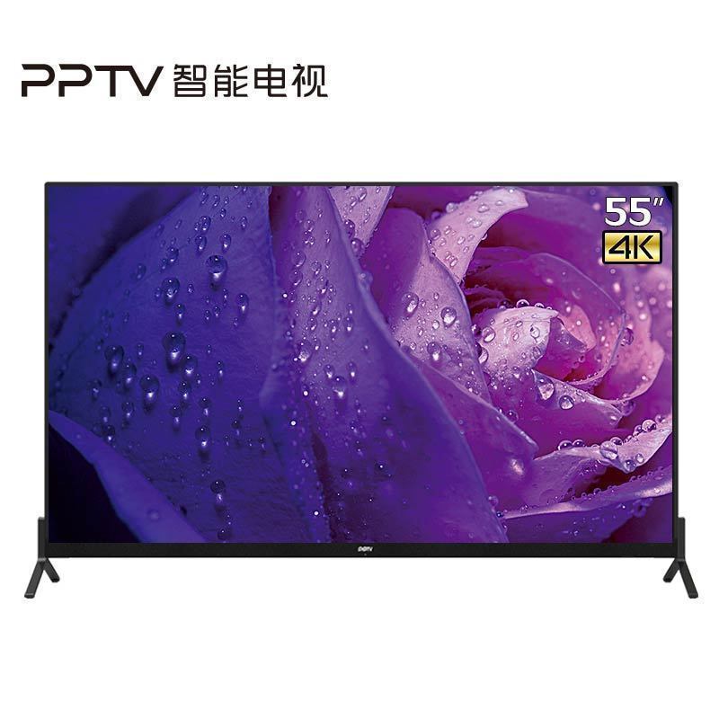 PPTV智能电视N55 4G+16G 55英寸 4K超高清 防蓝光 杜比音质 网络WIFI平板电视机