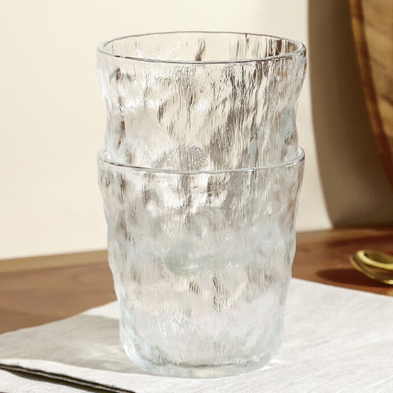 MAXCOOK美厨玻璃杯280ml*2只冰川纹矮款MCB6165高清大图