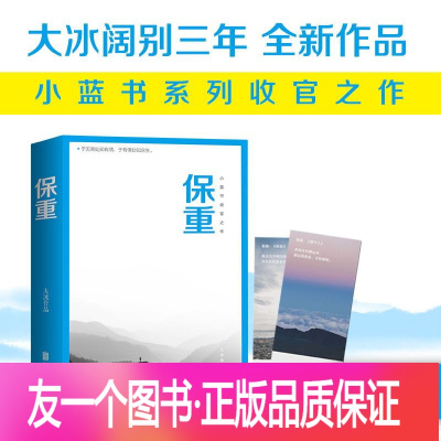 [正版]保重 大冰新书 大冰2022年全新作品 小蓝书系列收官之作 决绝书写《十年》后记 感恩千万读者十年陪伴 图书
