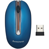 联想(Lenovo) 无线鼠标 N3903 光学鼠标 蓝色 一个装.