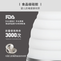 北欧欧慕(nathome)电水壶 折叠水壶 迷你折叠双电压烧水壶 六档调温 食品级硅胶 旅行便携 NSH0711