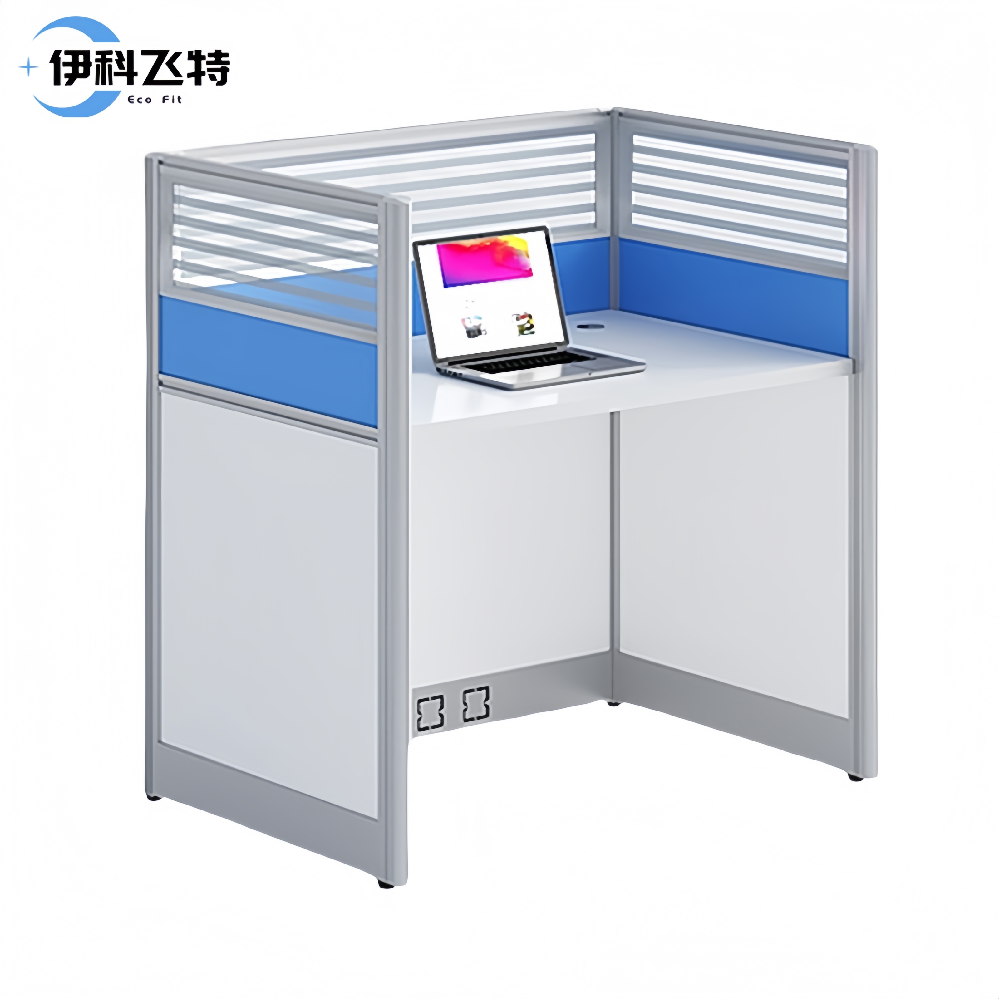 伊科飞特员工职员桌864*564*1100mm张高清大图
