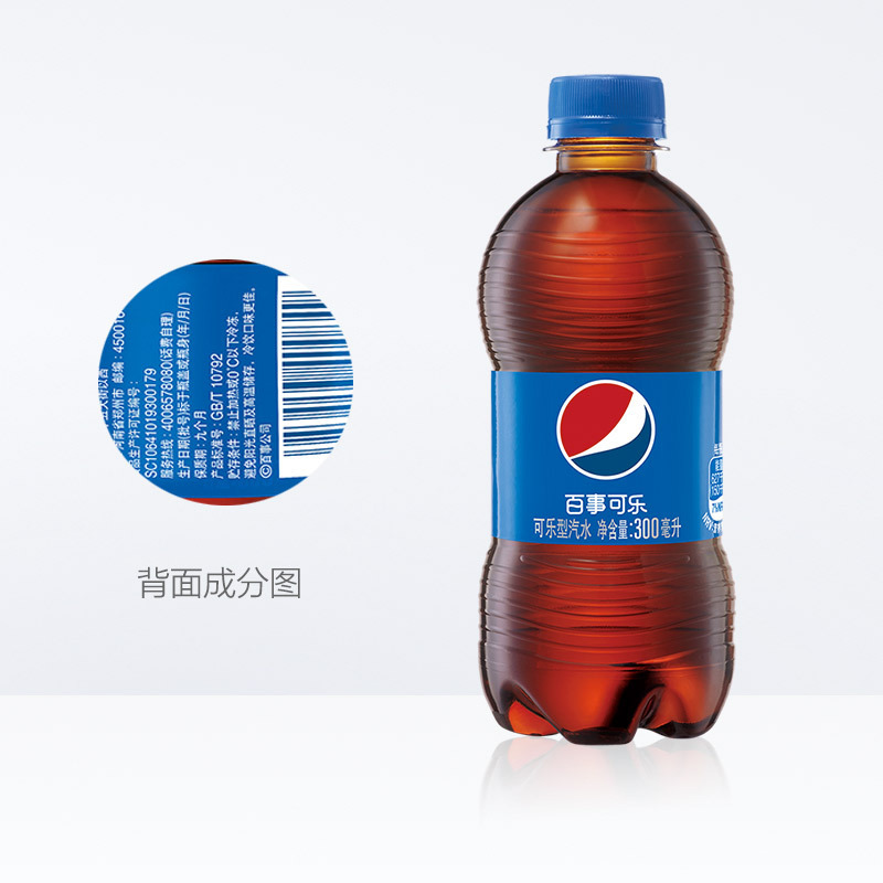 百事可乐300ml*6瓶碳酸饮料经典口味可乐气泡小瓶装汽水苏宁宜品推荐高清大图