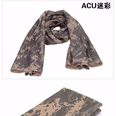 acu迷彩战狼多功能迷彩战术围巾军迷特种兵小方巾围脖户外透气防沙网