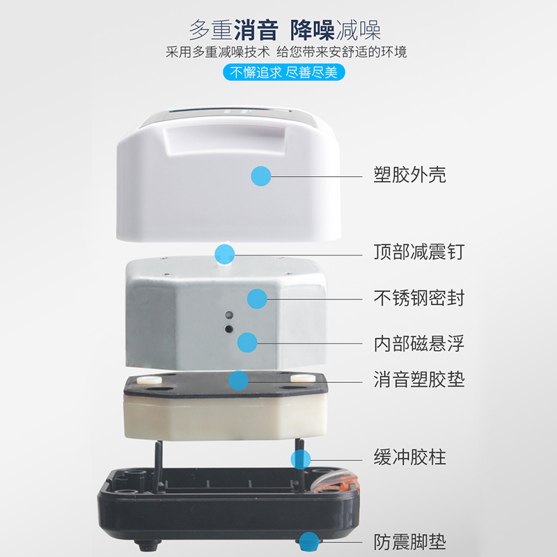 氧气泵鱼缸增氧泵型鱼缸增氧气泵养鱼氧气泵家用增氧机大功率高清大图