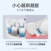 usmile笑容加 (原装正品)电动牙刷头 儿童牙刷头 软毛清洁款2支装 适配usmile儿童牙刷