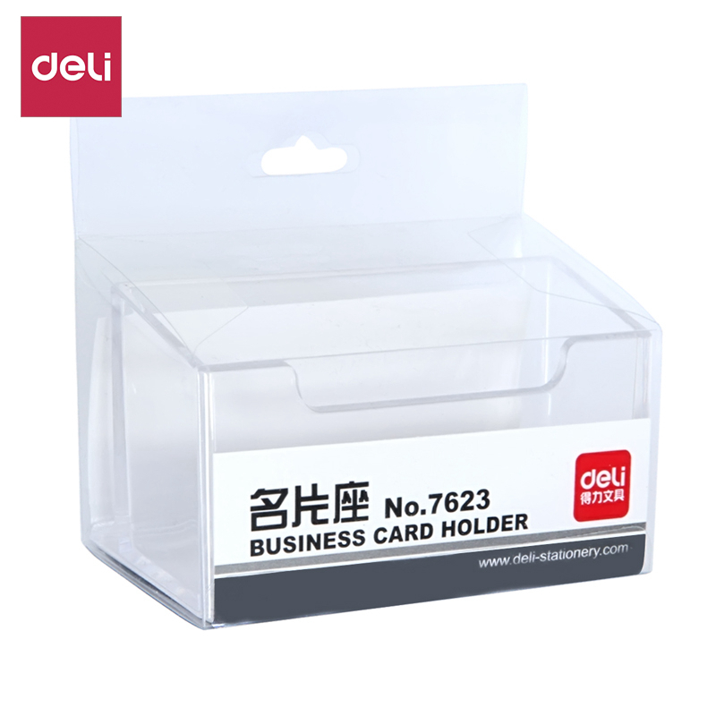 得力（Deli）7623-透明名片座