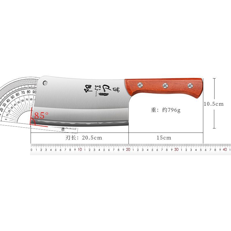 砍骨刀剁坎砍骨头专用刀菜刀加厚加重牛羊专用斩骨刀神器商用L7163高清大图
