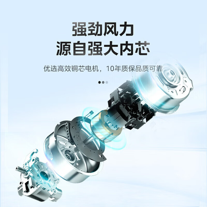 美的(Midea)台立两用落地电风扇FSA40TMJ 7叶远距送风极简设计易拆洗3档风速轻音低噪客厅办公