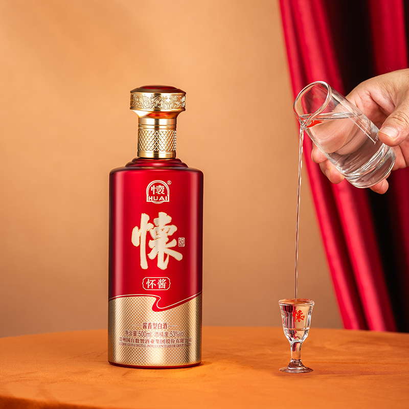 国台怀酒·怀酱酱香型53度500ml单瓶装白酒高清大图