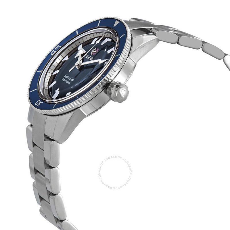 雷达radocaptaincook自动蓝色表盘男士手表r32105203自动机械表男商务