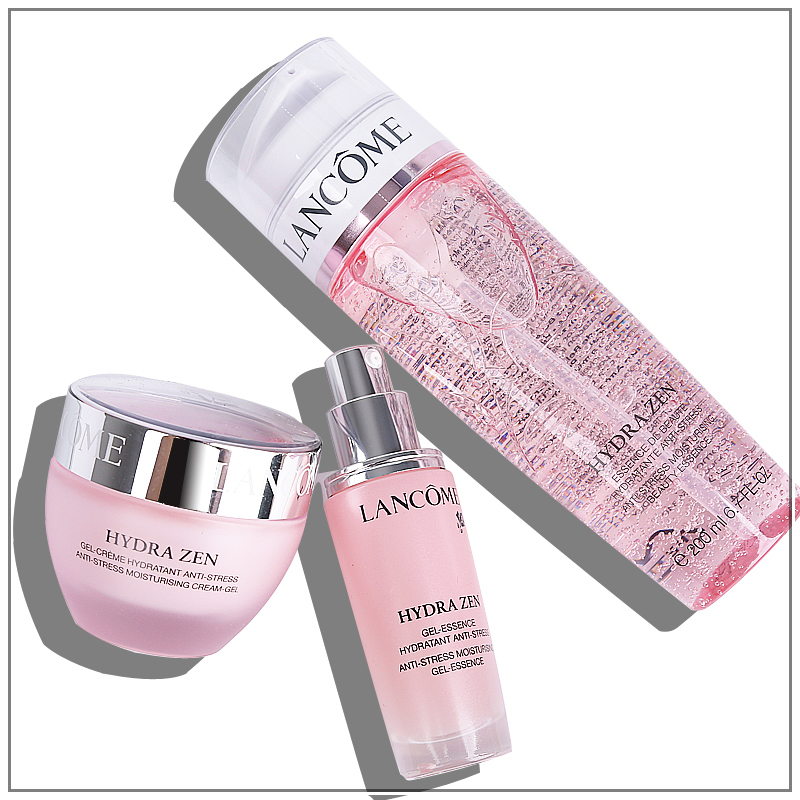 兰蔻(LANCOME)水份缘三件护肤套装套装 啫哩+精华+凝霜 水分缘日霜晚霜