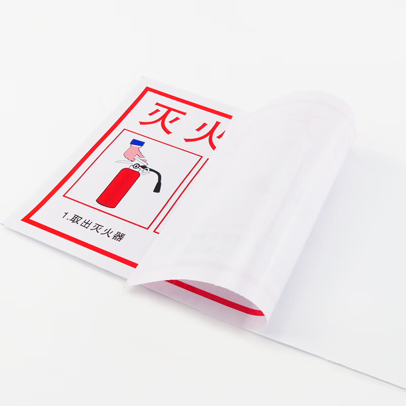 冰禹 消防警示牌 BYrl-219 不干胶 20*26cm 灭火器使用标识4 2张 1件高清大图